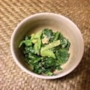 小松菜の黒酢ゴマ和え【血液サラサラレシピ】